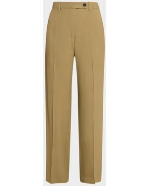 Co. Mid-Rise Straight-Leg Pants - Natural
