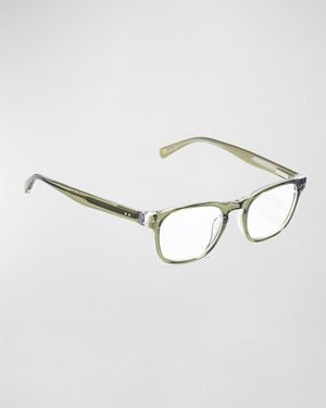 Eyebobs Old Sport Rectangular Acetate Readers - Metallic