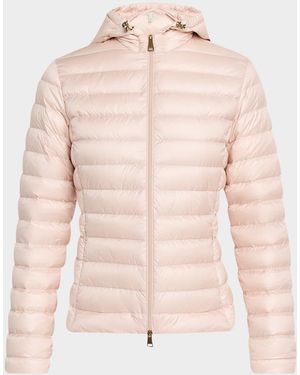 Moncler Igelhood Water-Repellent Hooded Down Jacket - Pink
