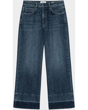 Rails Getty Crop Wide-Leg Jeans - Blue