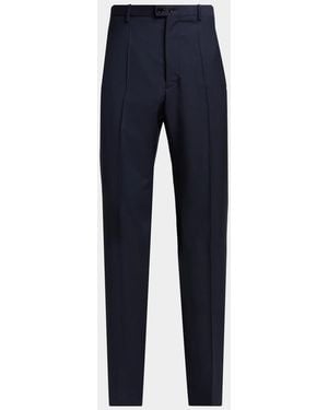 Jil Sander Apos;S Wool Blend Wide-Leg Pants - Blue
