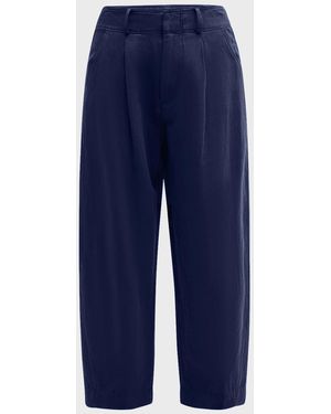 Apiece Apart Bari Cropped Wide-Leg Pants - Black