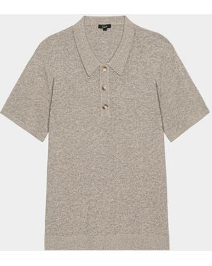 Rails Apos;S Linden Diamond Cotton Knit Polo Shirt - Gray