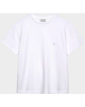 Anine Bing Shelley Crewneck Tee - White