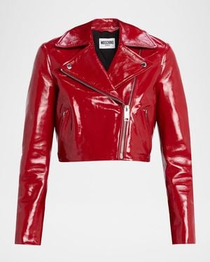 Moschino Leather jackets for Women | Online Sale up to 59