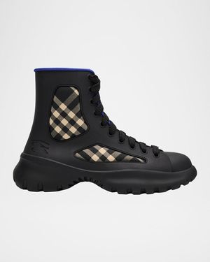 Blue burberry boots sale