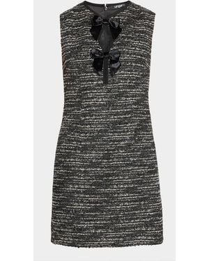 Emanuel Ungaro Eliza Sequin Tweed Mini Dress - Black