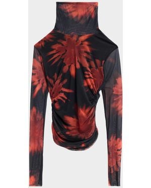 JBQ Divine Tyla Turtleneck Top - Red