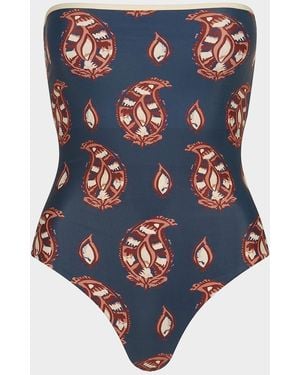 Johanna Ortiz Alta Mar One-Piece Swimsuit - Blue