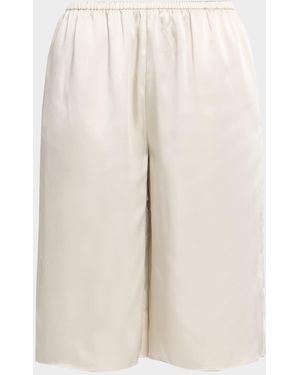 SER.O.YA Brice Satin Shorts - Natural