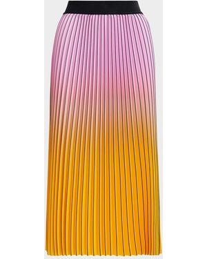 Essentiel Antwerp Haries Pleated Midi Skirt - Pink