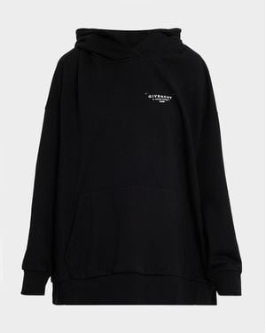 Givenchy Logo Oversized Hoodie - Black