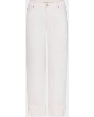 FRAME X Sotheby & Apos;S The Essential Straight-Leg Pants - White