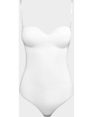 Wolford Mat De Luxe Thong Bodysuit - White