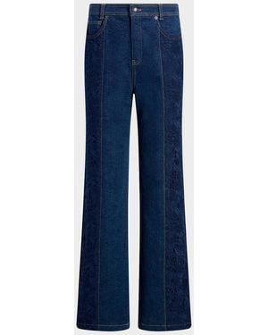 Cinq À Sept Francine Lace Jeans - Blue