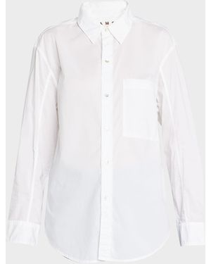 Amo Denim Ruth Oversized Button-Front Shirt - White