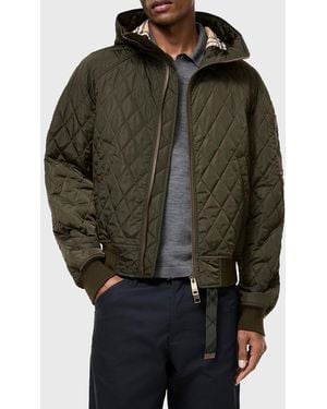 Burberry Apos;S Elliston Quilted Bomber Jacket - Gray