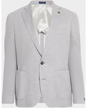 Peter Millar Claremont Wool Knit Sport Coat - Gray