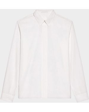 Helmut Lang Apos;S Closet Covered-Placked Poplin Sport Shirt - White