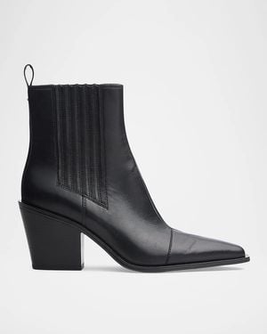 Rag & Bone 75Mm Newbury Leather Chelsea Boots - Black