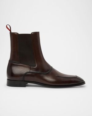 Christian Louboutin Serchelsea Leather Boots - Brown