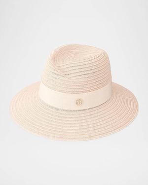 Maison Michel Virginie Straw Fedora - Natural