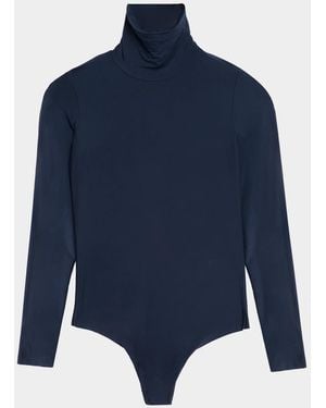 Commando Butter Turtleneck Bodysuit - Blue