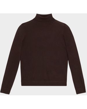 Co. Fine Cashmere Slim Turtleneck Sweater - Brown