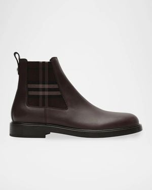 Burberry Apos;S Pembroke Chelsea Boots - Black