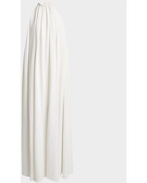 Givenchy Draped Crepe Gown - White
