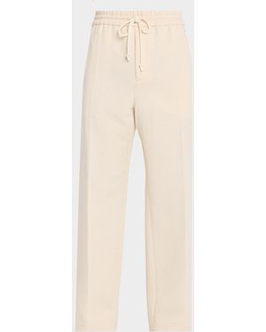 Helmut Lang Apos;S Sailor Straight-Leg Drawstring Pants - Natural