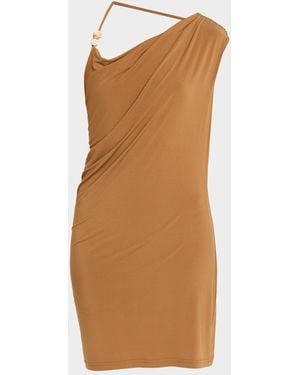 Significant Other Armen Asymmetric Mini Dress - Brown