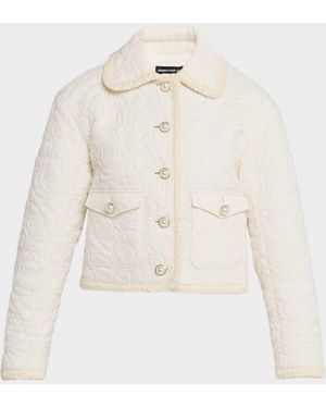 Generation Love Fabiana Floral Quilted Jacket - Natural