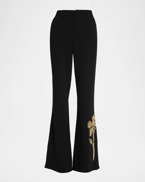 Cinq À Sept Gilded Peony Jax Pants - Black