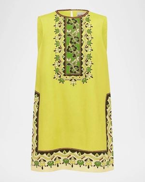ALÉMAIS Bridgette Sleeveless Mini Dress - Yellow