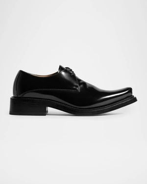 Bottega Veneta Glaston Lace-Up Patent Leather Derbys - Black