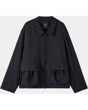 adidas Apos;S Blouson Spread-Collar Jacket - Blue