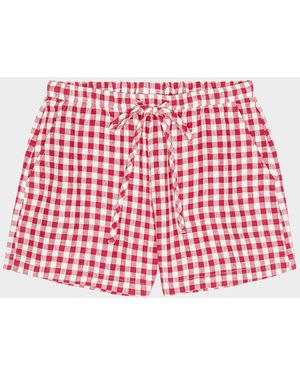 Rails Jenner Linen Drawstring Shorts - Red