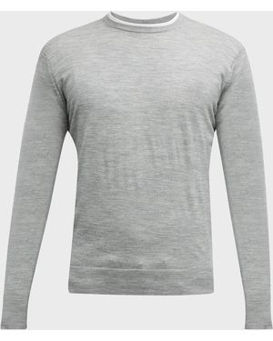 Peter Millar Apos;S Excursionist Flex Wool Sweater - Gray