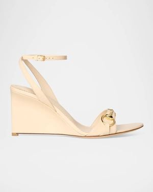 Gucci Donna 80Mm Wedge Sandals - Metallic