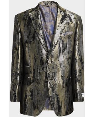 Robert Graham Apos;S Teagan Metallic Woven Blazer - Black