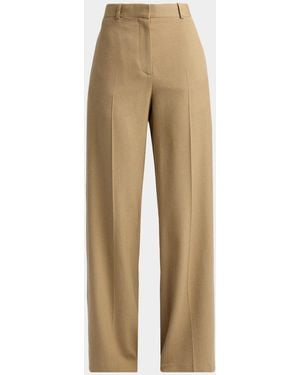 The Row Dender Silk Wide-Leg Pants - Natural