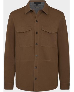 Vince Apos;S Solid 4-Pocket Shirt Jacket - Brown