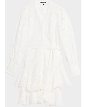 Kobi Halperin Gillian Floral Lace Shirtdress - White