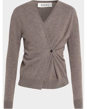 Rohe Twisted Ballet Cardigan - Brown
