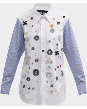 Libertine Existential Buttons Classic Shirt - White