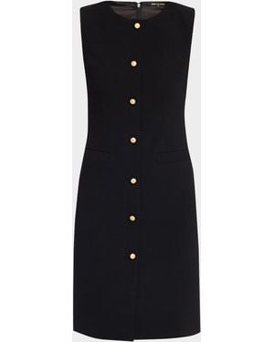 Kobi Halperin Briel Sleeveless Button-Front Dress - Blue