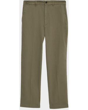 dunhill Apos;S Cotton Twill Straight-Fit Chino Pants - Green
