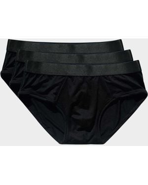 CDLP Apos;S Solid 3-Pack Y-Briefs - Black
