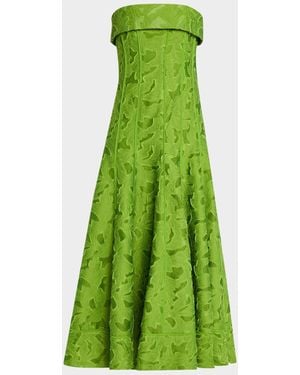 Jonathan Simkhai Sylvia Strapless Maxi Dress - Green